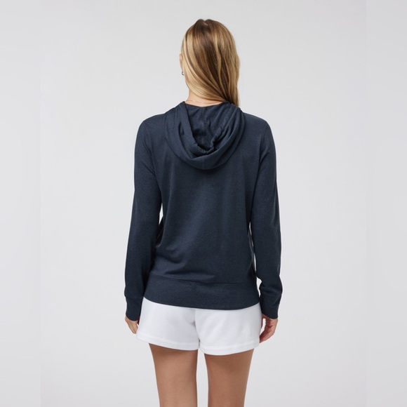 Vuori Halo Performance Full Zip Hoodie Halo Fabric Midnight Heather Size L - Picture 3 of 9